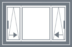 Schemes for opening Tilt & slide doors PSK