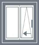 Schemes for opening Tilt & slide doors PSK