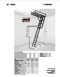 Metal attic ladders LMB, LMS, LMP, LML Lux - FAKRO